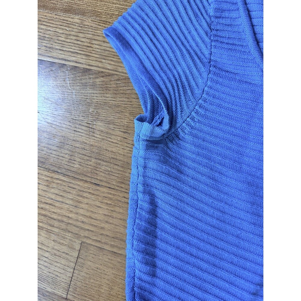 Lilly Pulitzer Hazel Flutter Blue Stepping Stone Stitch Sweater Dress Med READ - Picture 6 of 7